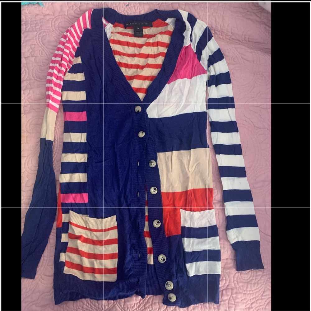 MArc by Marc Jacobs colorful striped cardigan